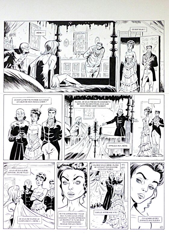 Jacques Lamontagne, Aspic #4 - Vaudeville chez les vampires - Planche originale