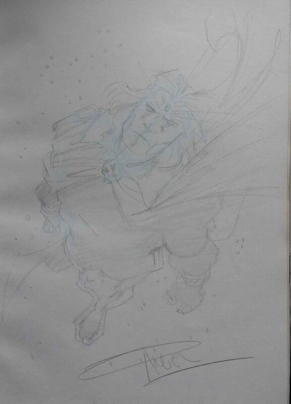 Adam Warlock by Angel Medina - Sketch