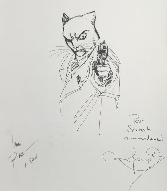 Juanjo Guarnido, Blacksad tome 1 - dédicace - Dédicace