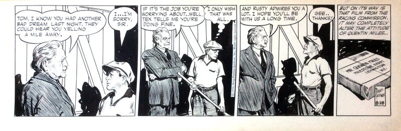 Frank Godwin, Rusty Riley - Strip du 28 Aout 1956 - Planche originale