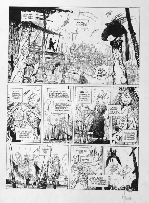 Vincent Mallié, La quête de l'oiseau du temps - T08 - planche 47 - Planche originale