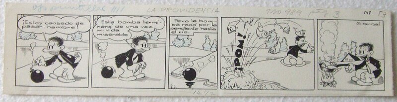 José Cabrero Arnal, La bombe et la friture - un très explosif strip de cabrero ! - Comic Strip