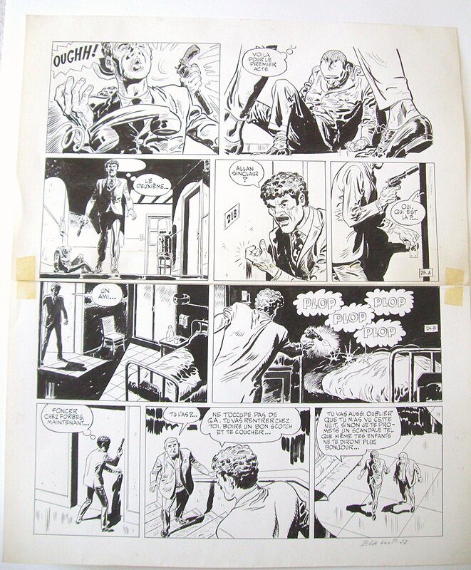 Antonio Parras, Guy Vidal, Tu n'es pas le bon dieu petit chinois ! Excellent thriller - planche 24 - Planche originale