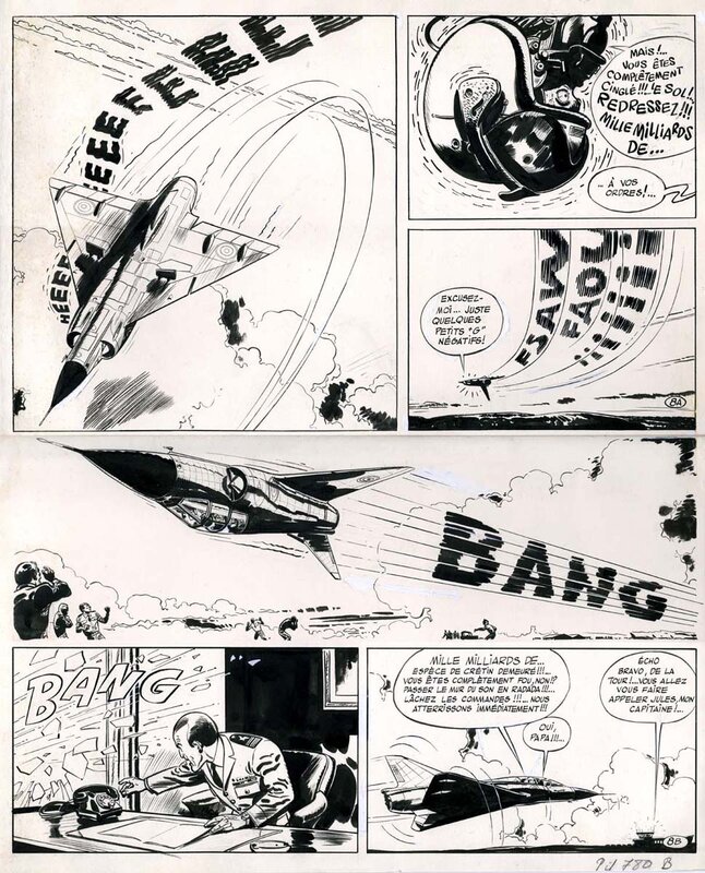 Jijé, Jean-Michel Charlier, Daniel Chauvin, Tanguy & Laverdure - Lieutenant Double Bang - Comic Strip