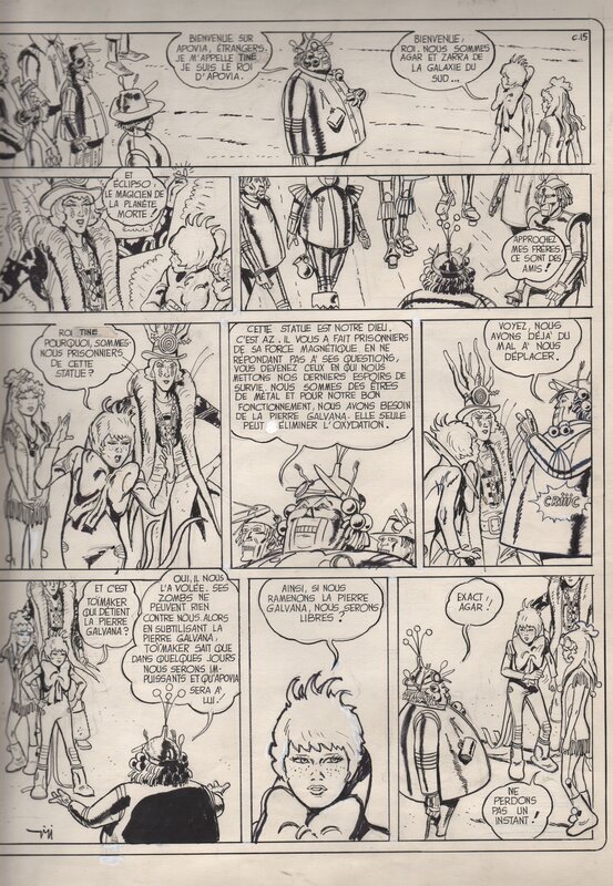 Robert Gigi, Agar Le magicien de la planète morte   Page15 - Comic Strip