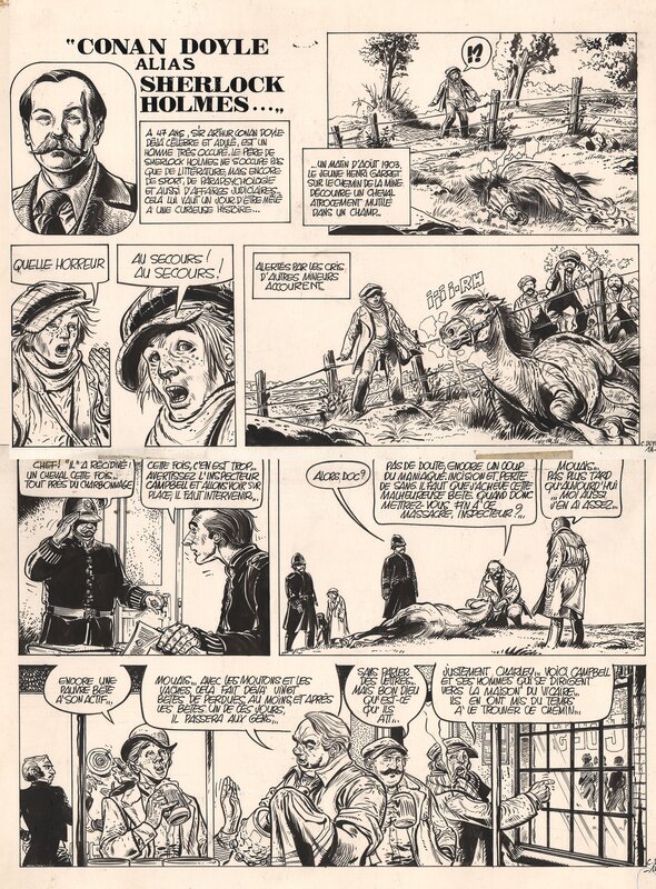 Franz, Sherlok Holmes 4 pages - Comic Strip
