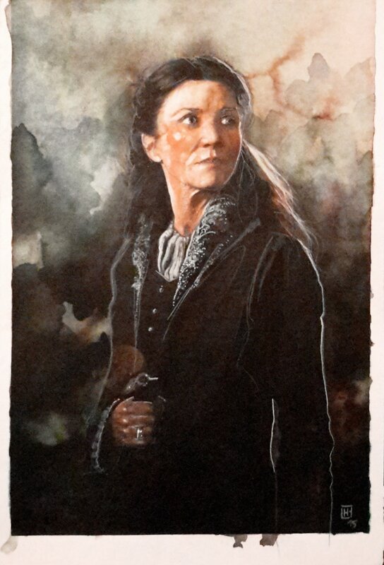 Catelyn Stark by Fabrice Le Hénanff - Original Illustration