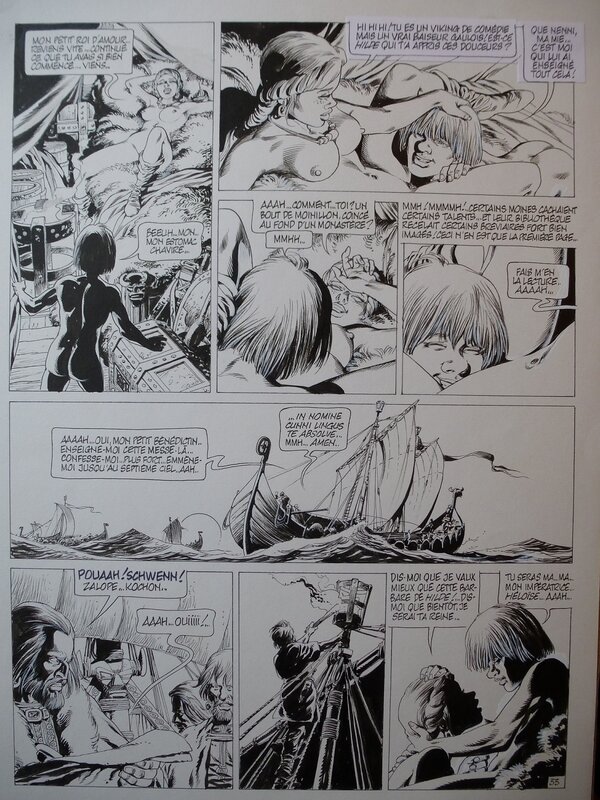 Jean-Yves Mitton, Chroniques Barbares tome 3 planche 33 - Comic Strip