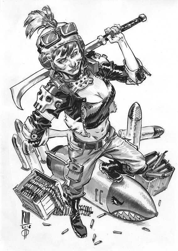 The BOMB! (vendu) by Roberto Ricci - Original Illustration