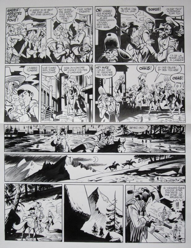 Matthieu Bonhomme, L'homme qui tua Lucky Luke - Planche originale