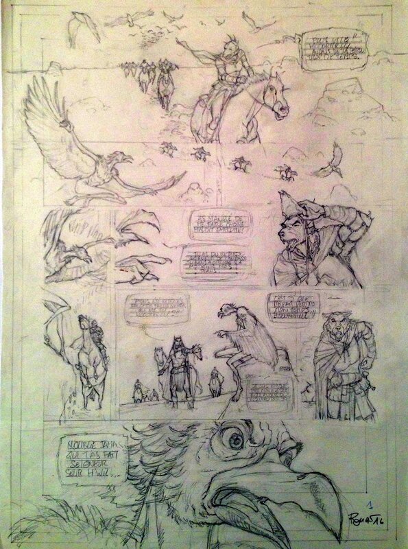 Olivier Roman, Les Fables de L'Humpur - T4 -Le Grand Centre - Crayonné Page 3 - Comic Strip