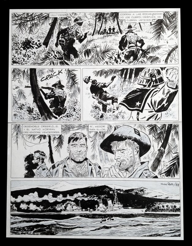 Pratt, Ernie Pike, La Patrouille - Planche originale