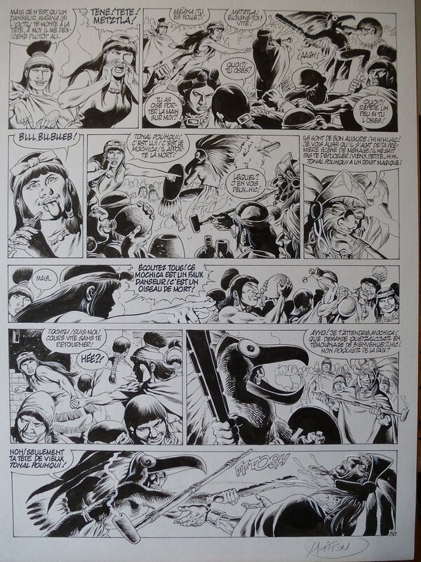 Jean-Yves Mitton, Quetzalcoatl tome 1 planche 38 - Comic Strip