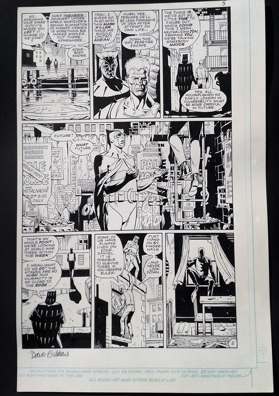 Watchmen par Dave Gibbons, Alan Moore - Planche originale