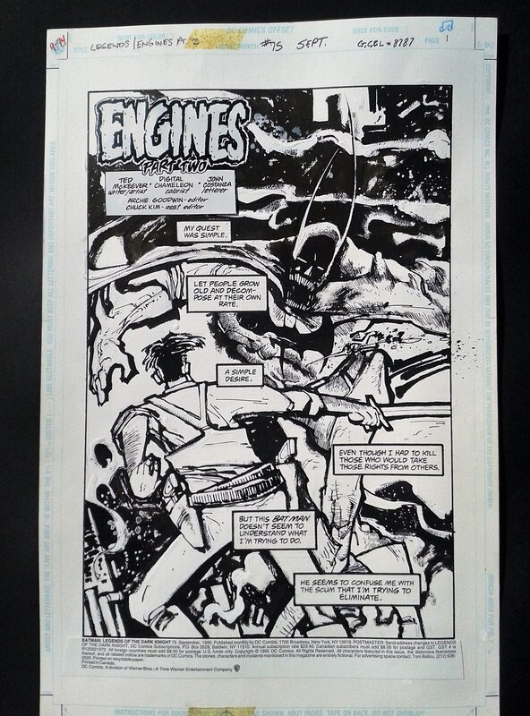 Ted McKeever, Engines: Dark Knight - Comic Strip