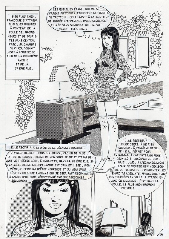 Renaud, Bienvenue à la Martinique, page 36 - La Louve (3ème Série) n° 6, 1975, Artima - Planche originale