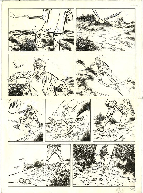 Alain Dodier, Bloche - Le Vagabond des Dunes - Pl. 38 - Comic Strip