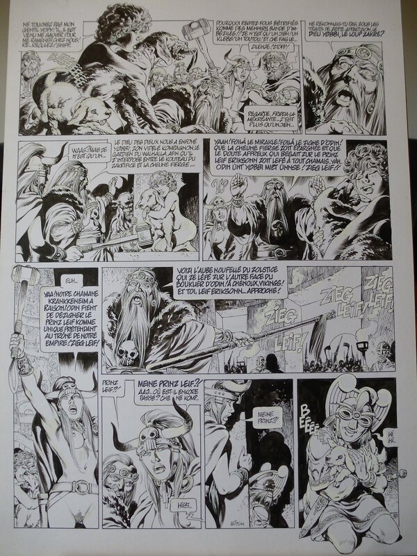 Jean-Yves Mitton, Chroniques Barbares tome 5 planche 39 - Planche originale