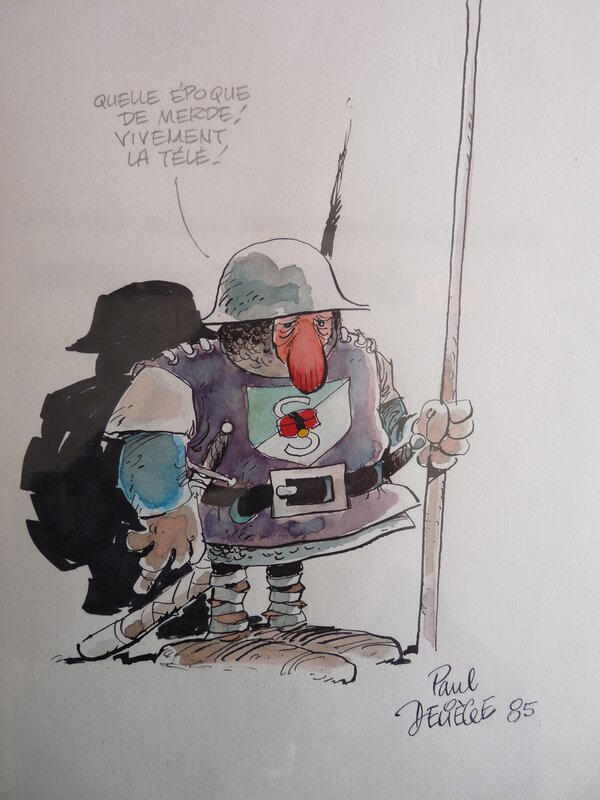 Un CHEVALIER by Paul Deliège - Comic Strip