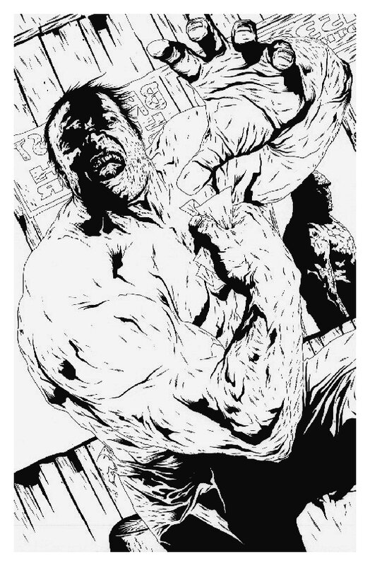 Hulk vs Thing - Hard knocks splash by Jae Lee - Comic Strip