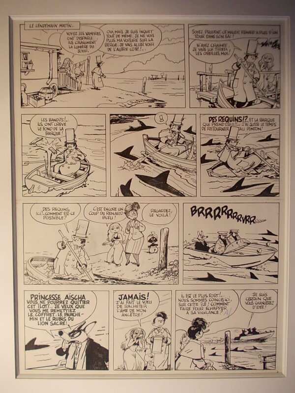 Marc Wasterlain, Le Docteur Poche n° 6, « Le Renard bleu », planche 11, 1984. - Comic Strip