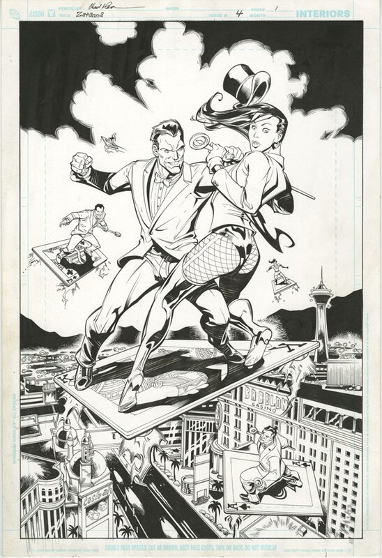 Zatanna par Chad Hardin, Wayne Faucher - Planche originale