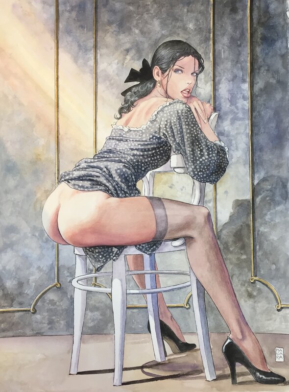 Milo Manara, Illustration Claudia - Planche originale