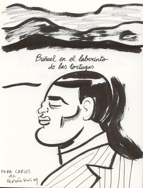 Buñuel par Fermín Solís - Dédicace