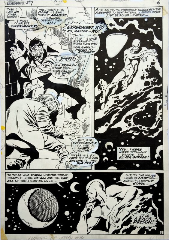 John Buscema, Sal Buscema, Silver Surfer #7 page 6 -  