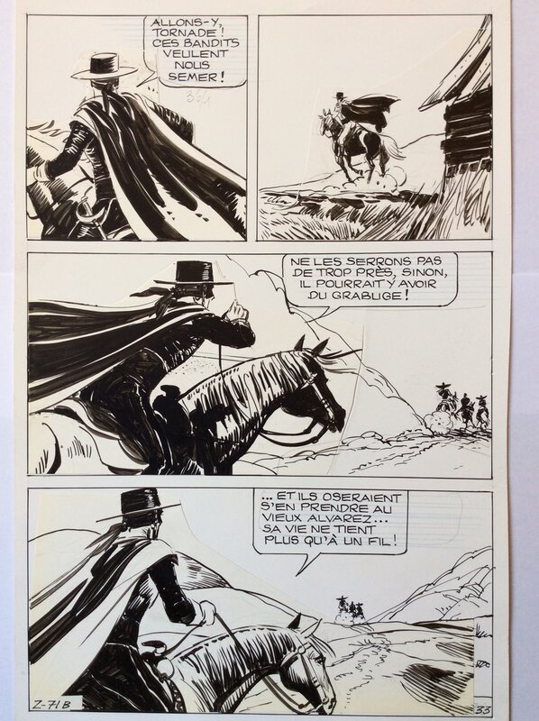 Zorro par Jean Pape - Planche originale