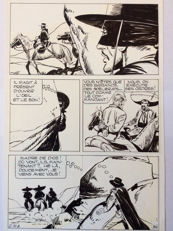 Zorro par Jean Pape - Planche originale