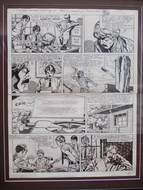 Arthur Piroton, Maurice Tillieux, Jess Long n° 5, « Il était deux fois dans l’Ouest », planche 21, 1978. - Comic Strip