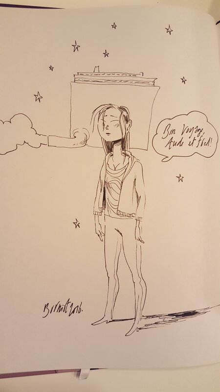 Dédicace de Burniat dans Shrimp tome 1 - Sketch