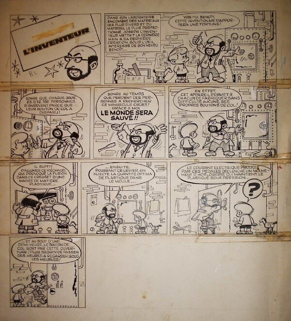 Benoît Gillain, Joseph l'Inventeur, 1959. - Comic Strip