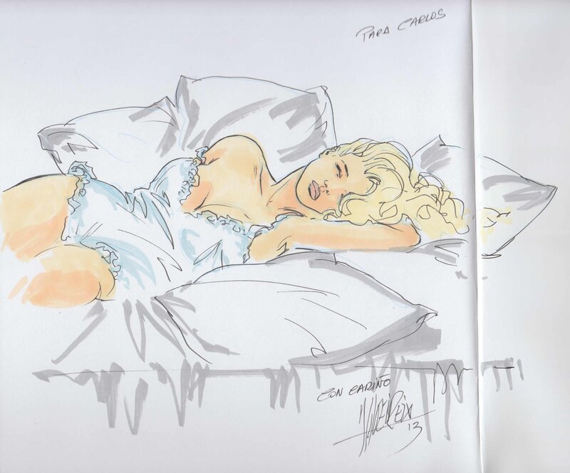 Miss Octobre by Alain Queireix - Sketch