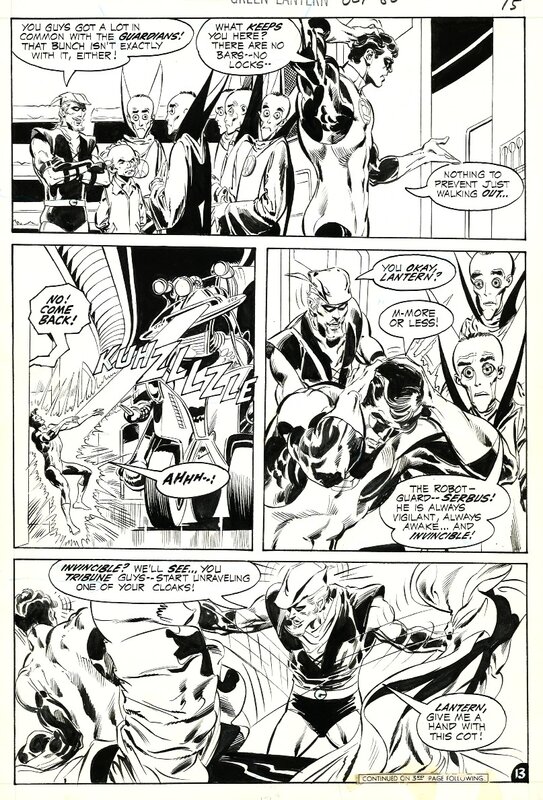 Neal Adams, Dick Giordano, Green Lantern # 80 p. 15. - Comic Strip