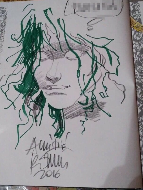 Grzegorz Rosinski Thorgal Alinoe - Sketch