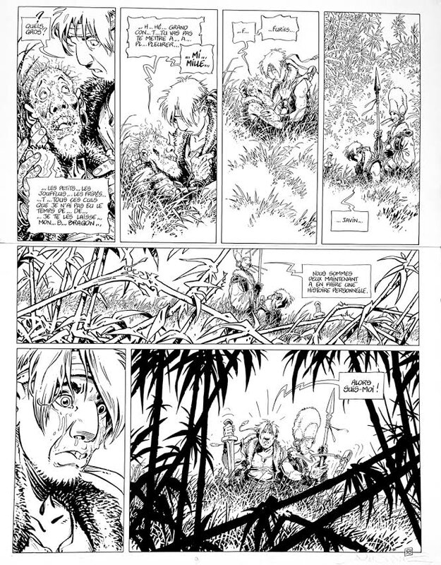 Lidwine, Régis Loisel, Serge Le Tendre, La Quête de l'oiseau du temps - tome 5 - l'ami Javin - Planche originale