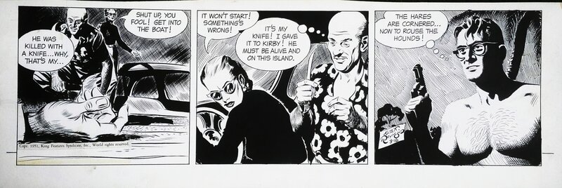 Rip KIRBY par Alex Raymond - Planche originale