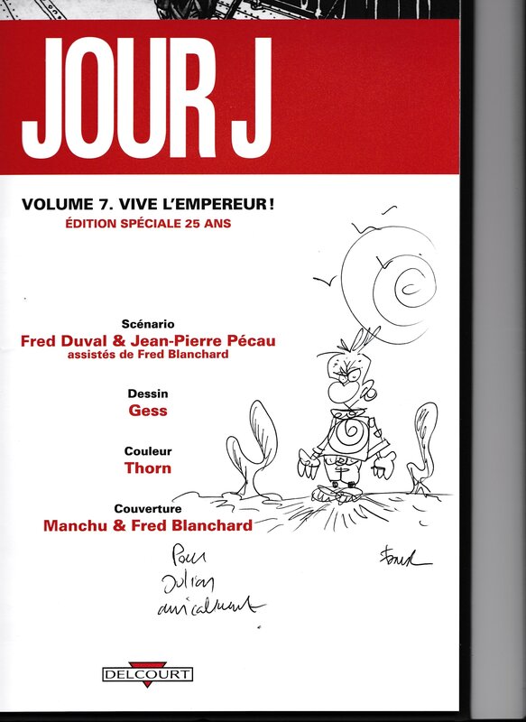 Fred Duval, Jour J Tome 7 : Vive l'Empereur ! - Sketch
