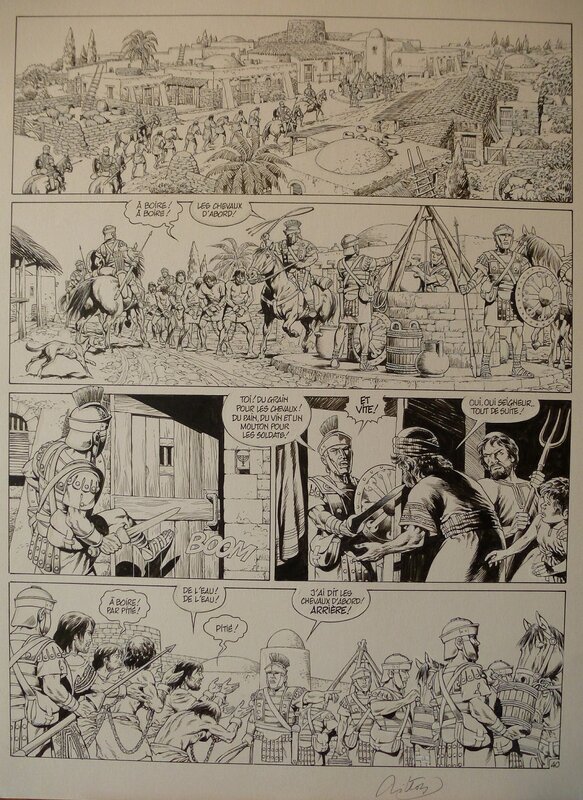 Jean-Yves Mitton, Ben Hur Tome 1 Planche 40 - Planche originale