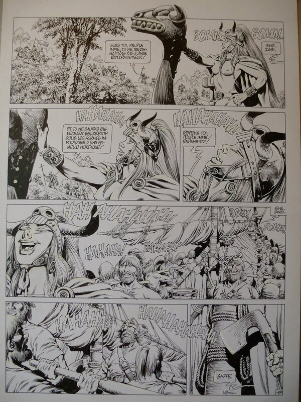 Jean-Yves Mitton, Chroniques Barbares tome 5 planche 17 - Planche originale