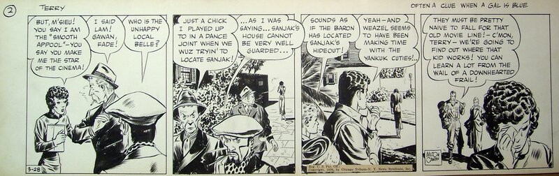 Milton Caniff, Terry and the pirates (Daily strip - March 28, 1939) - Planche originale