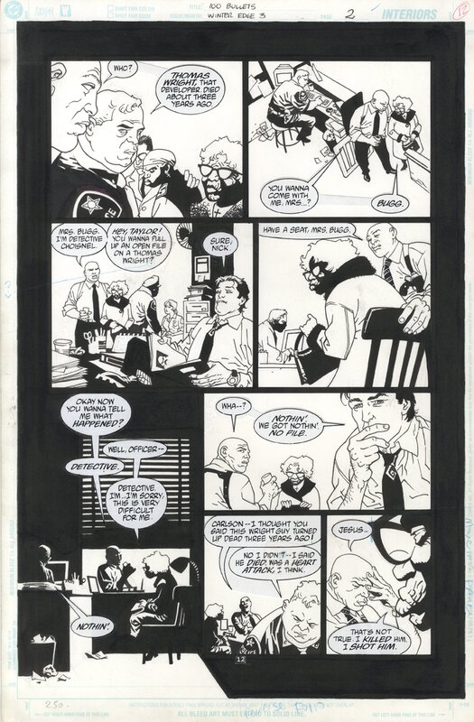 100 Bullets par Eduardo Risso - Planche originale