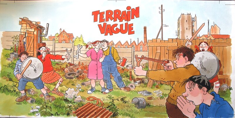 Terrain vague par Jacques Tardi - Planche originale