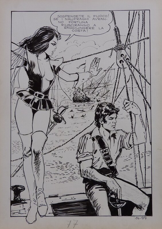 Milo Manara, Jolanda de Almaviva  1 - Planche originale