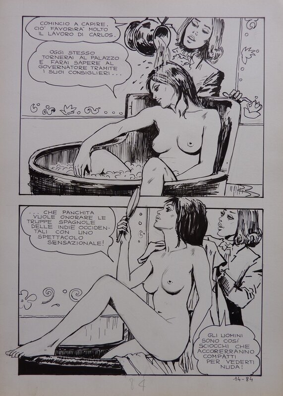 Jolanda de Almaviva par Milo Manara - Planche originale