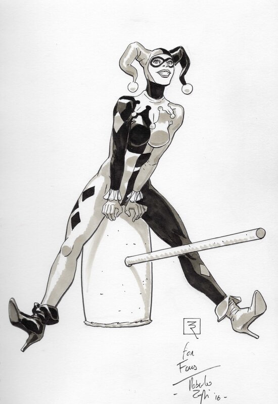 Roberto Zaghi Harley Quinn - Original Illustration