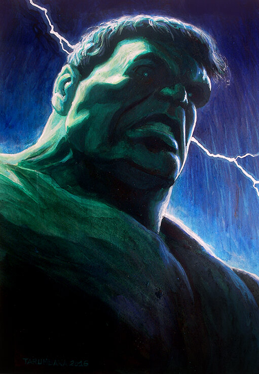 Hulk par Tarumbana - Illustration originale