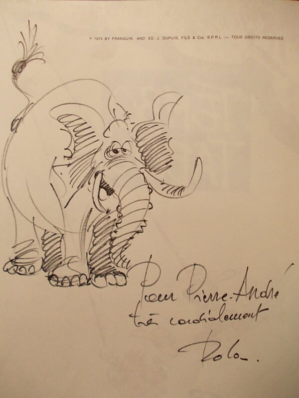 Tembo Tabou, 1990. par Jean Roba, André Franquin - Dédicace